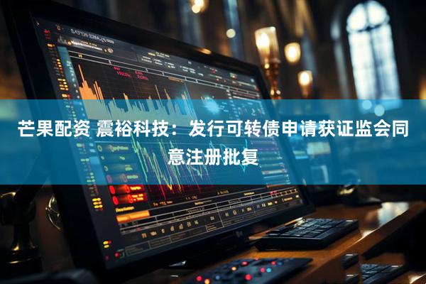 芒果配资 震裕科技：发行可转债申请获证监会同意注册批复
